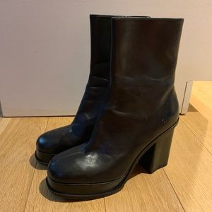 Zara platform chunky boots size 40